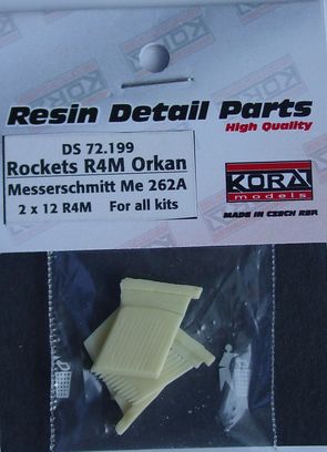 R4M Orkan with racks for Me-262A 2x 12 rockets